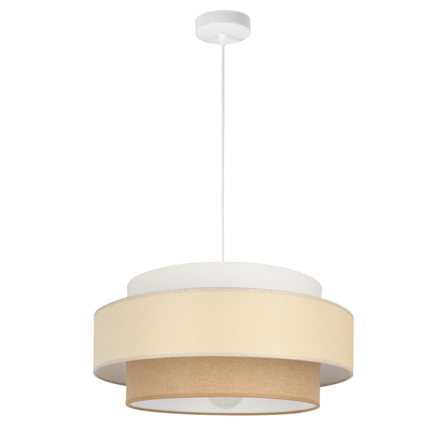 Brilagi - Κρεμαστό φωτιστικό με καλώδιο RESNA 1xE27/60W/230V διάμ. 40 cm κρεμ/μπεζ