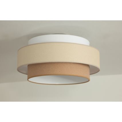 Brilagi - Κρεμαστό φωτιστικό με καλώδιο RESNA 1xE27/60W/230V διάμ. 40 cm κρεμ/μπεζ