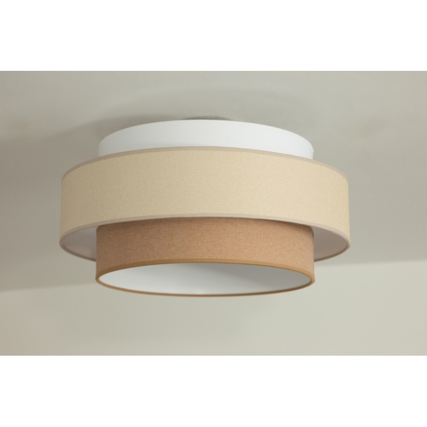 Brilagi - Κρεμαστό φωτιστικό με καλώδιο RESNA 1xE27/60W/230V διάμ. 40 cm κρεμ/μπεζ