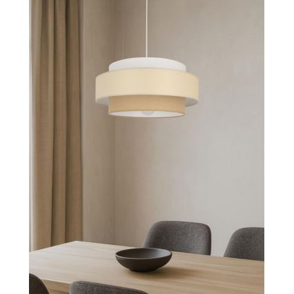 Brilagi - Κρεμαστό φωτιστικό με καλώδιο RESNA 1xE27/60W/230V διάμ. 40 cm κρεμ/μπεζ