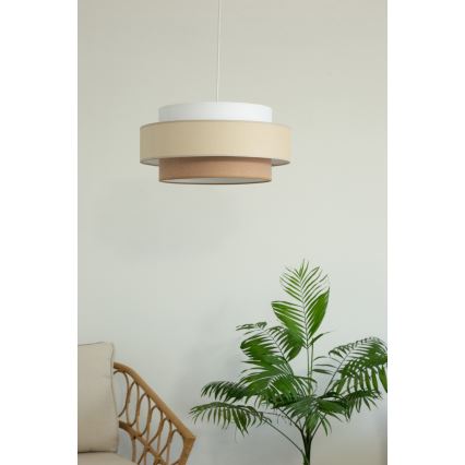 Brilagi - Κρεμαστό φωτιστικό με καλώδιο RESNA 1xE27/60W/230V διάμ. 40 cm κρεμ/μπεζ