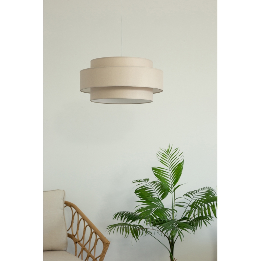 Brilagi - Κρεμαστό φωτιστικό με καλώδιο RESNA 1xE27/60W/230V διάμ. 40 cm μπεζ