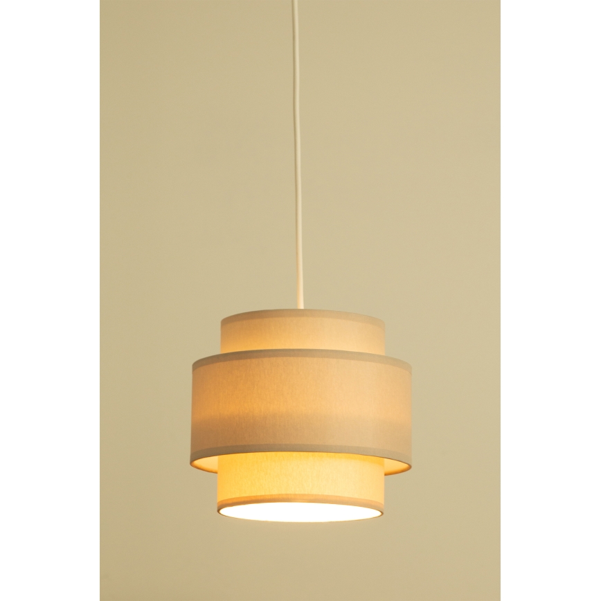 Brilagi - Κρεμαστό φωτιστικό με καλώδιο RESNA 2xE27/60W/230V Ø 30 cm μπεζ