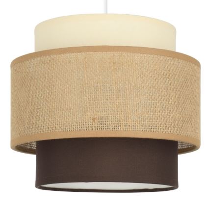 Brilagi - Κρεμαστό φωτιστικό με καλώδιο RESNA 2xE27/60W/230V Ø 30 cm μπεζ/μαύρο