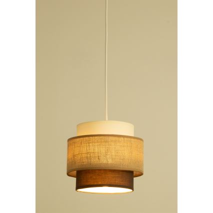 Brilagi - Κρεμαστό φωτιστικό με καλώδιο RESNA 3xE27/60W/230V Ø 45 εκ. μπεζ/μαύρο