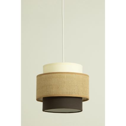 Brilagi - Κρεμαστό φωτιστικό με καλώδιο RESNA 3xE27/60W/230V Ø 45 εκ. μπεζ/μαύρο