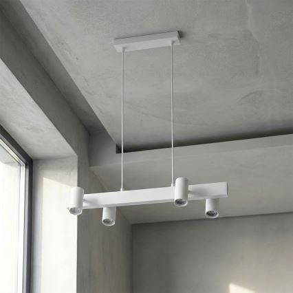 Brilagi - Κρεμαστό φωτιστικό με καλώδιο SELE 4xGU10/30W/230V λευκό