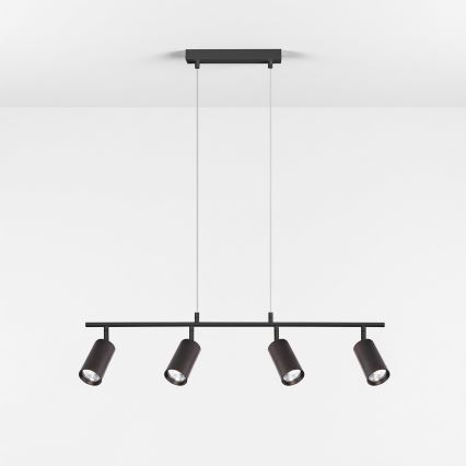 Brilagi - Κρεμαστό φωτιστικό με καλώδιο SELE 4xGU10/30W/230V μαύρο