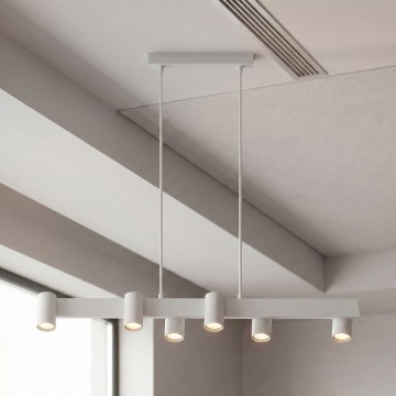 Brilagi - Κρεμαστό φωτιστικό με καλώδιο SELE 6xGU10/30W/230V λευκό