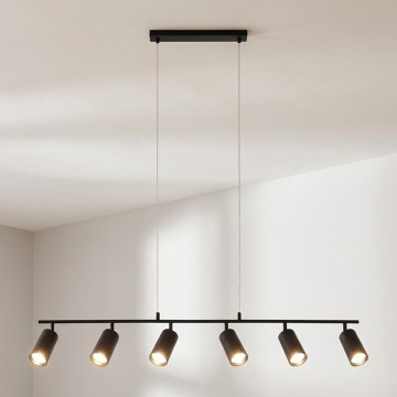 Brilagi - Κρεμαστό φωτιστικό με καλώδιο SELE 6xGU10/30W/230V μαύρο