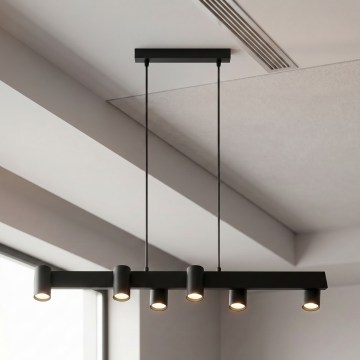 Brilagi - Κρεμαστό φωτιστικό με καλώδιο SELE 6xGU10/30W/230V μαύρο