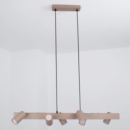 Brilagi - Κρεμαστό φωτιστικό με καλώδιο SELE 6xGU10/30W/230V μπεζ