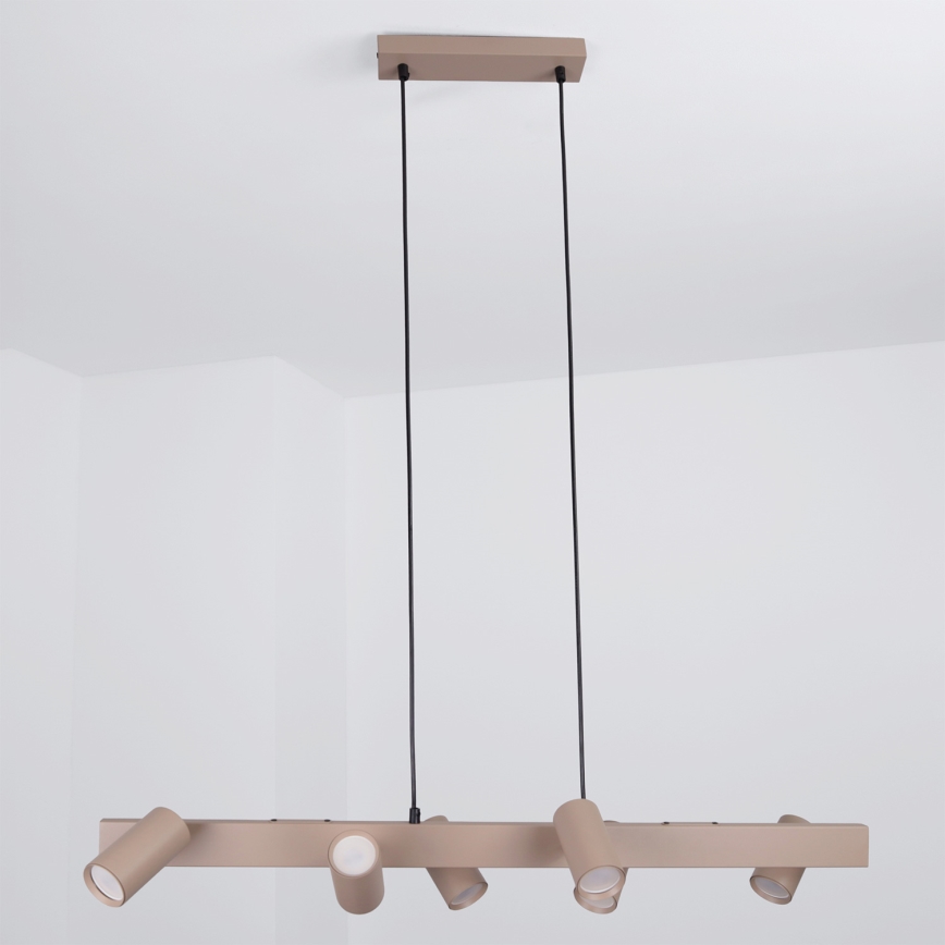 Brilagi - Κρεμαστό φωτιστικό με καλώδιο SELE 6xGU10/30W/230V μπεζ