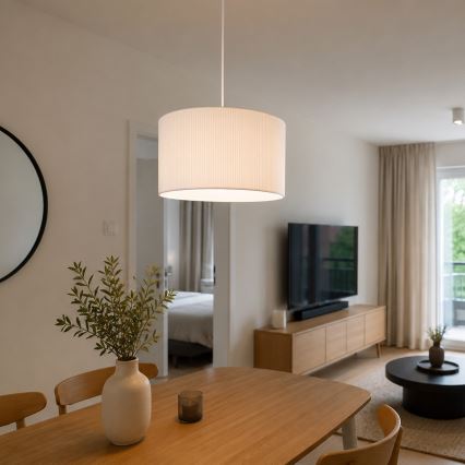 Brilagi - Κρεμαστό φωτιστικό με καλώδιο SIRIJA MODERN 1xE27/60W/230V Ø 35 cm λευκό