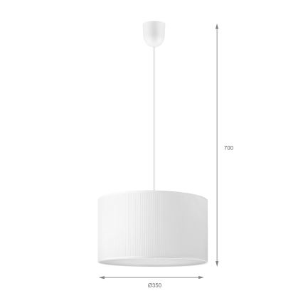 Brilagi - Κρεμαστό φωτιστικό με καλώδιο SIRIJA MODERN 1xE27/60W/230V Ø 35 cm λευκό