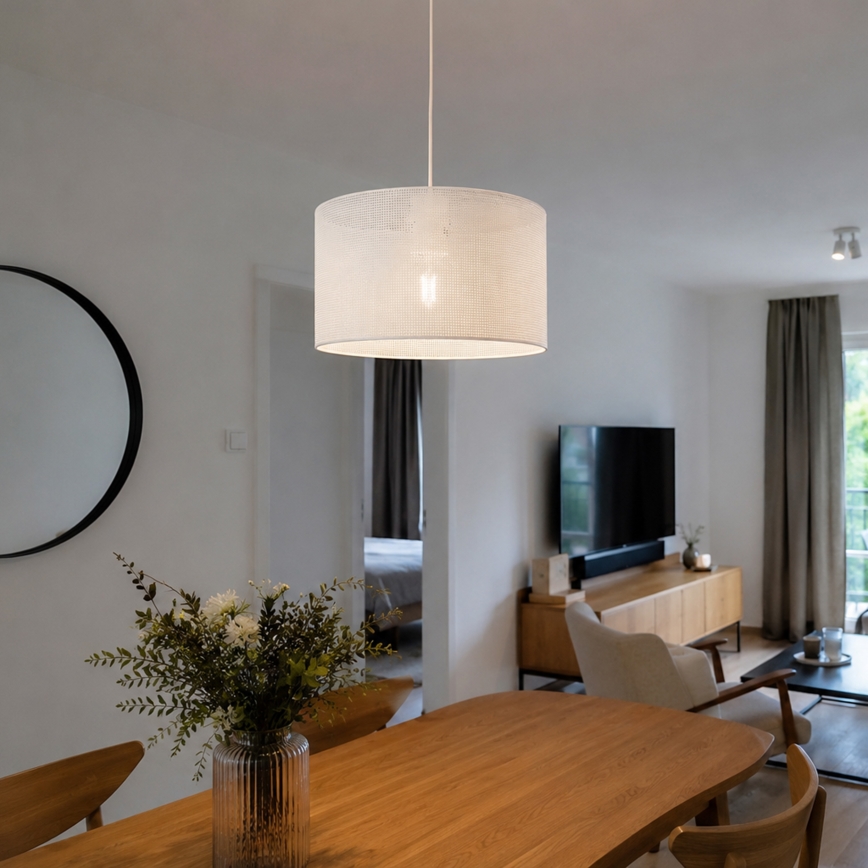Brilagi - Κρεμαστό φωτιστικό με καλώδιο SIRIJA MODERN 1xE27/60W/230V Ø 35 cm λευκό