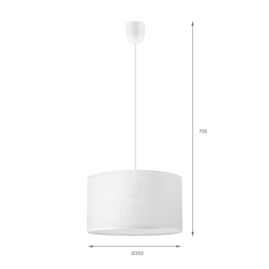 Brilagi - Κρεμαστό φωτιστικό με καλώδιο SIRIJA MODERN 1xE27/60W/230V Ø 35 cm λευκό