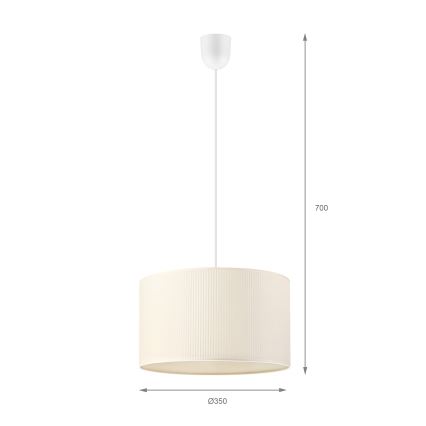 Brilagi - Κρεμαστό φωτιστικό με καλώδιο SIRIJA MODERN 1xE27/60W/230V Ø 35 cm εκρού