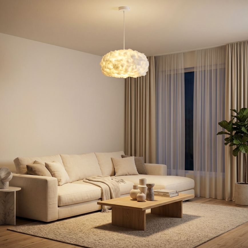 Brilagi - Κρεμαστό φωτιστικό με καλώδιο SOLEAIR 1xE27/60W/230V λευκό