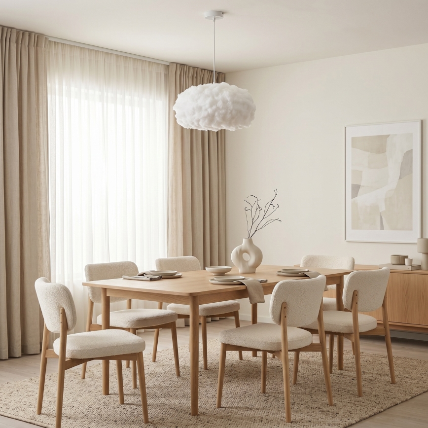 Brilagi - Κρεμαστό φωτιστικό με καλώδιο SOLEAIR 1xE27/60W/230V λευκό