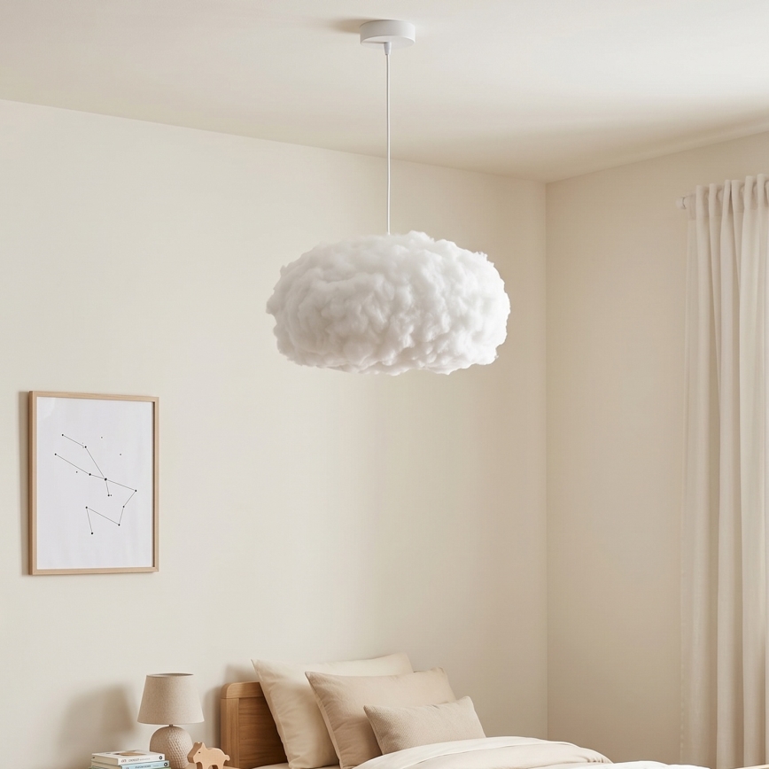 Brilagi - Κρεμαστό φωτιστικό με καλώδιο SOLEAIR 1xE27/60W/230V λευκό