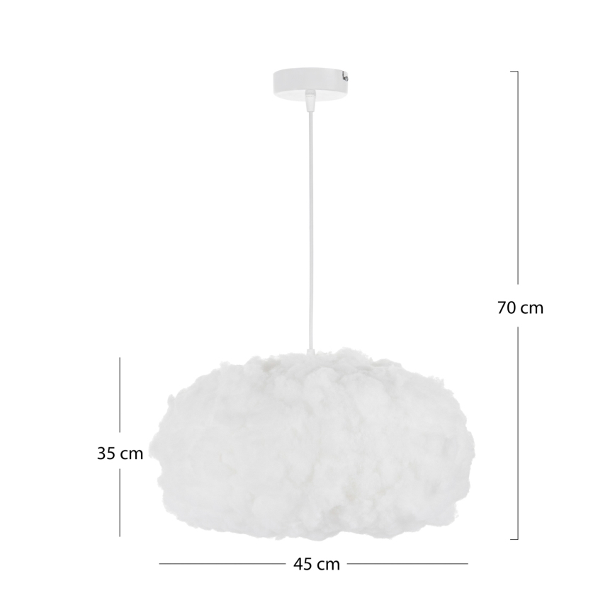 Brilagi - Κρεμαστό φωτιστικό με καλώδιο SOLEAIR 1xE27/60W/230V λευκό