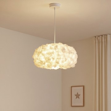 Brilagi - Κρεμαστό φωτιστικό με καλώδιο SOLEAIR 1xE27/60W/230V Ø 45 cm λευκό