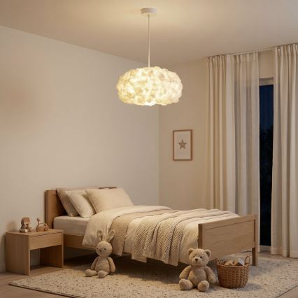 Brilagi - Κρεμαστό φωτιστικό με καλώδιο SOLEAIR 1xE27/60W/230V Ø 45 cm λευκό