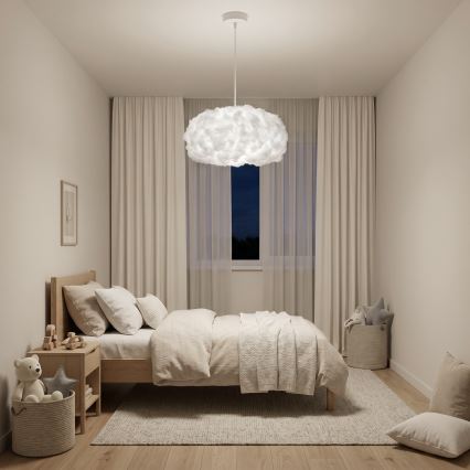 Brilagi - Κρεμαστό φωτιστικό με καλώδιο SOLEAIR 1xE27/60W/230V Ø 45 cm λευκό