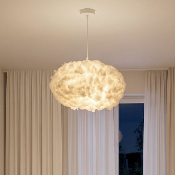 Brilagi - Κρεμαστό φωτιστικό με καλώδιο SOLEAIR 2xE27/40W/230V Ø 60 cm λευκό