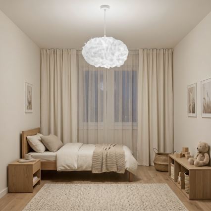 Brilagi - Κρεμαστό φωτιστικό με καλώδιο SOLEAIR 2xE27/40W/230V Ø 60 cm λευκό