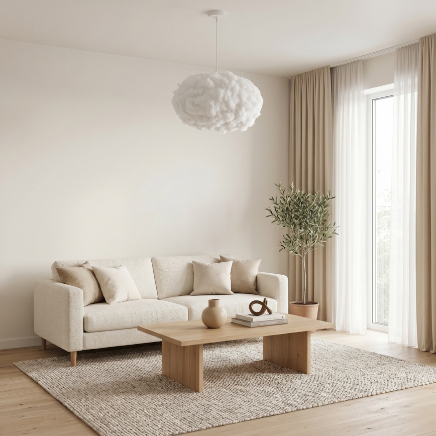 Brilagi - Κρεμαστό φωτιστικό με καλώδιο SOLEAIR 2xE27/40W/230V Ø 60 cm λευκό