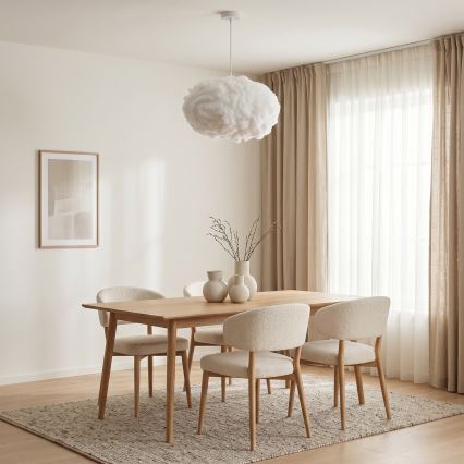 Brilagi - Κρεμαστό φωτιστικό με καλώδιο SOLEAIR 2xE27/40W/230V Ø 60 cm λευκό