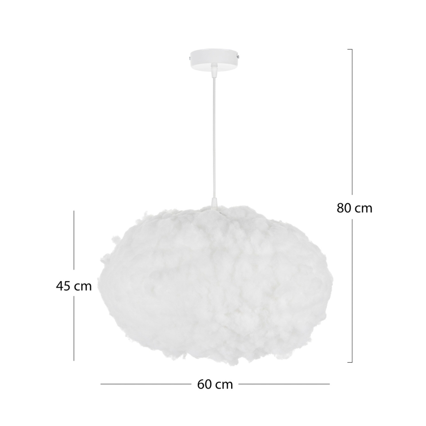 Brilagi - Κρεμαστό φωτιστικό με καλώδιο SOLEAIR 2xE27/40W/230V Ø 60 cm λευκό