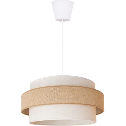 Brilagi - Κρεμαστό φωτιστικό με καλώδιο SPACE 1xE27/60W/230V Ø 40 εκ. μπεζ/κρεμ