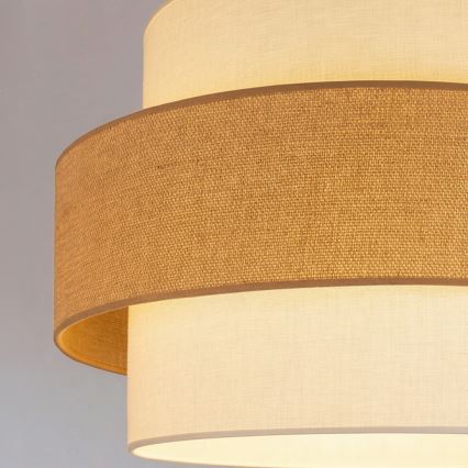 Brilagi - Κρεμαστό φωτιστικό με καλώδιο SPACE 1xE27/60W/230V Ø 40 εκ. μπεζ/κρεμ