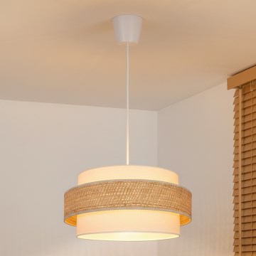 Brilagi - Κρεμαστό φωτιστικό με καλώδιο SPACE 1xE27/60W/230V διάμ. 40 εκ. μπεζ/κρεμ