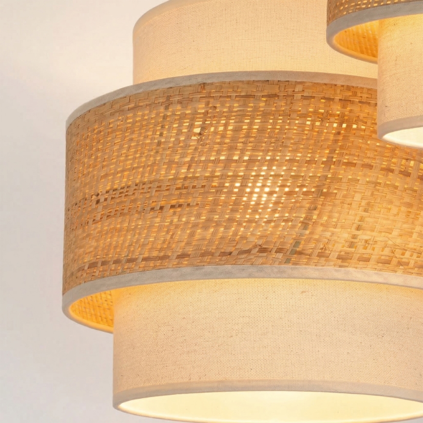 Brilagi - Κρεμαστό φωτιστικό με καλώδιο SPACE 3xE27/60W/230V διάμ. 40 εκ. μπεζ/κρεμ