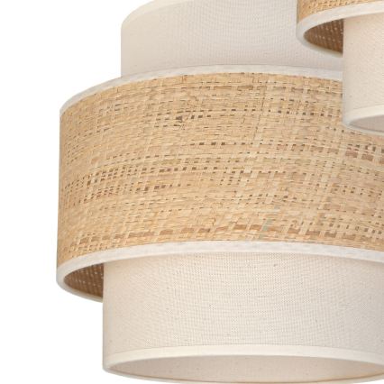 Brilagi - Κρεμαστό φωτιστικό με καλώδιο SPACE 3xE27/60W/230V διάμ. 40 εκ. μπεζ/κρεμ