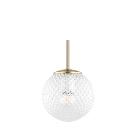 Brilagi - Κρεμαστό φωτιστικό με καλώδιο STELLA 1xE27/60W/230V Ø 15 cm μπεζ/χρυσό