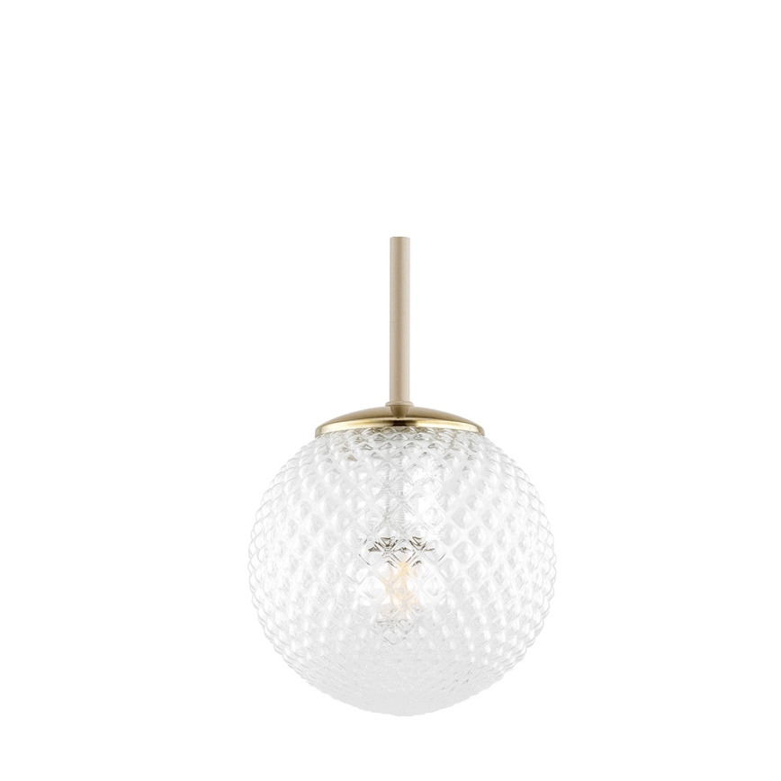 Brilagi - Κρεμαστό φωτιστικό με καλώδιο STELLA 1xE27/60W/230V Ø 15 cm μπεζ/χρυσό