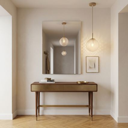 Brilagi - Κρεμαστό φωτιστικό με καλώδιο STELLA, 1xE27/60W/230V, διάμ. 18 cm, μπεζ/χρυσό