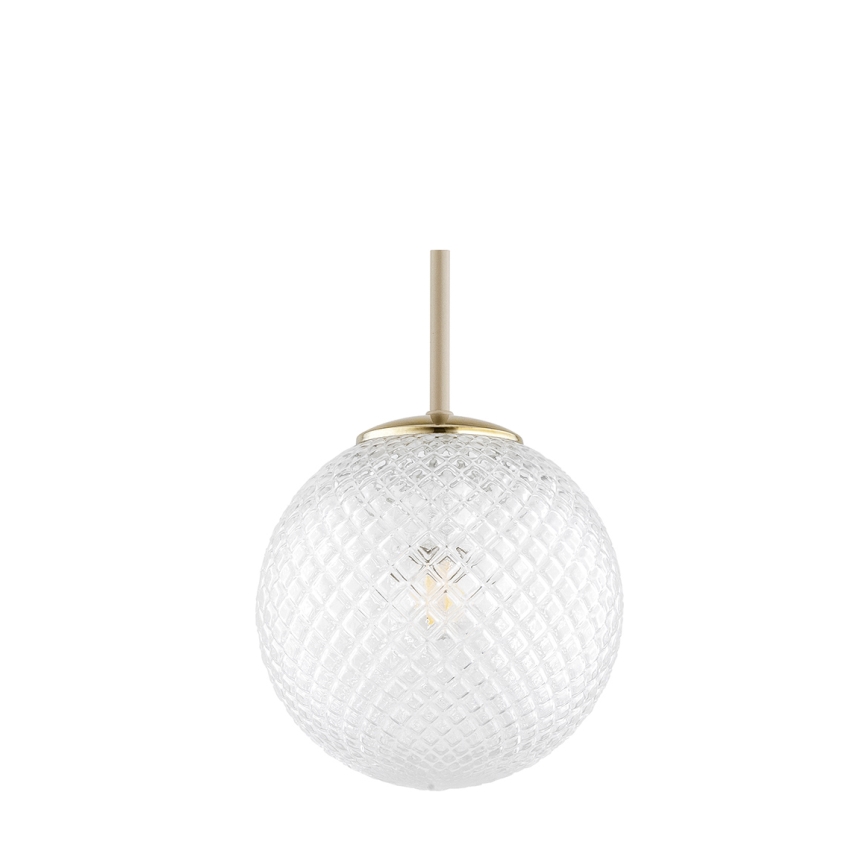 Brilagi - Κρεμαστό φωτιστικό με καλώδιο STELLA, 1xE27/60W/230V, διάμ. 18 cm, μπεζ/χρυσό