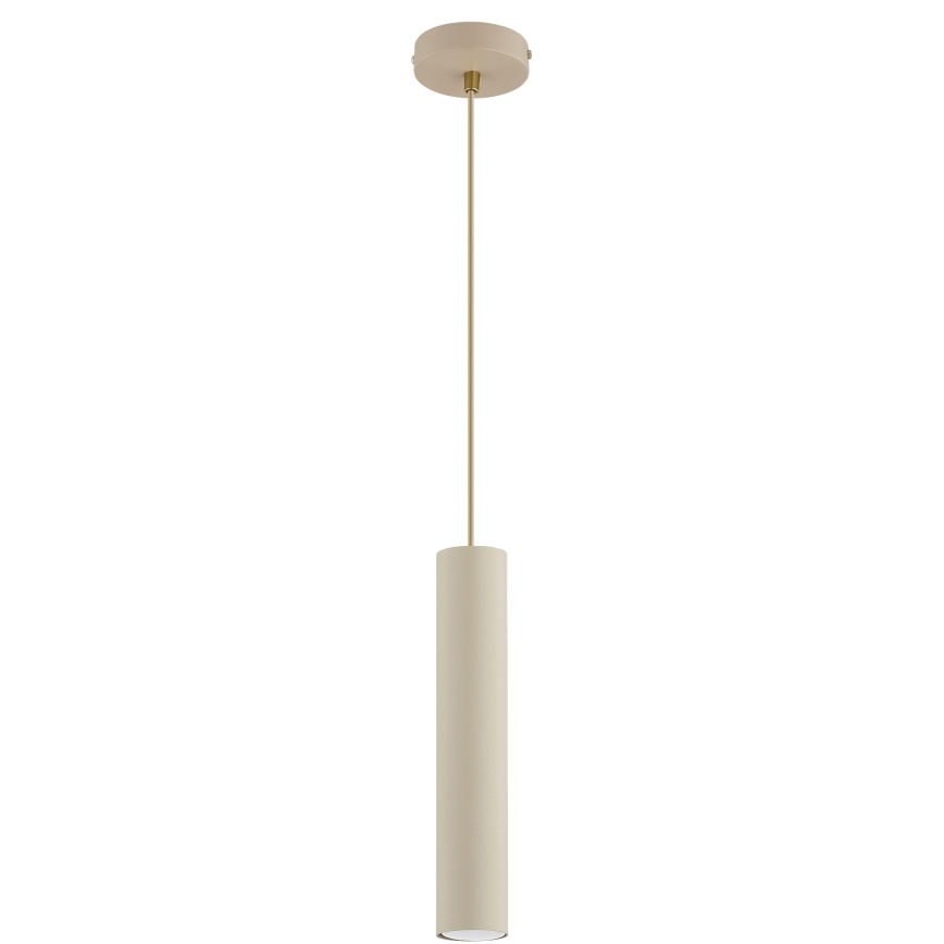 Brilagi - Κρεμαστό φωτιστικό με καλώδιο TUBE 1xGU10/15W/230V μπεζ/χρυσό