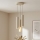 Brilagi - Κρεμαστό φωτιστικό με καλώδιο TUBE 3xGU10/15W/230V μπεζ/χρυσό
