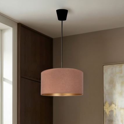 Brilagi - Κρεμαστό φωτιστικό με καλώδιο VELVET 1xE27/60W/230V pr. 40 cm μπεζ/χρυσό