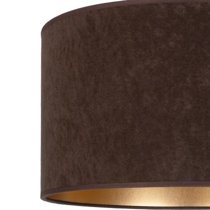 Brilagi - Κρεμαστό φωτιστικό με καλώδιο VELVET 1xE27/60W/230V Ø 40 cm καφέ/χρυσό