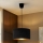 Brilagi - Κρεμαστό φωτιστικό με καλώδιο VELVET 1xE27/60W/230V Ø 40 εκ. μαύρο/χρυσό