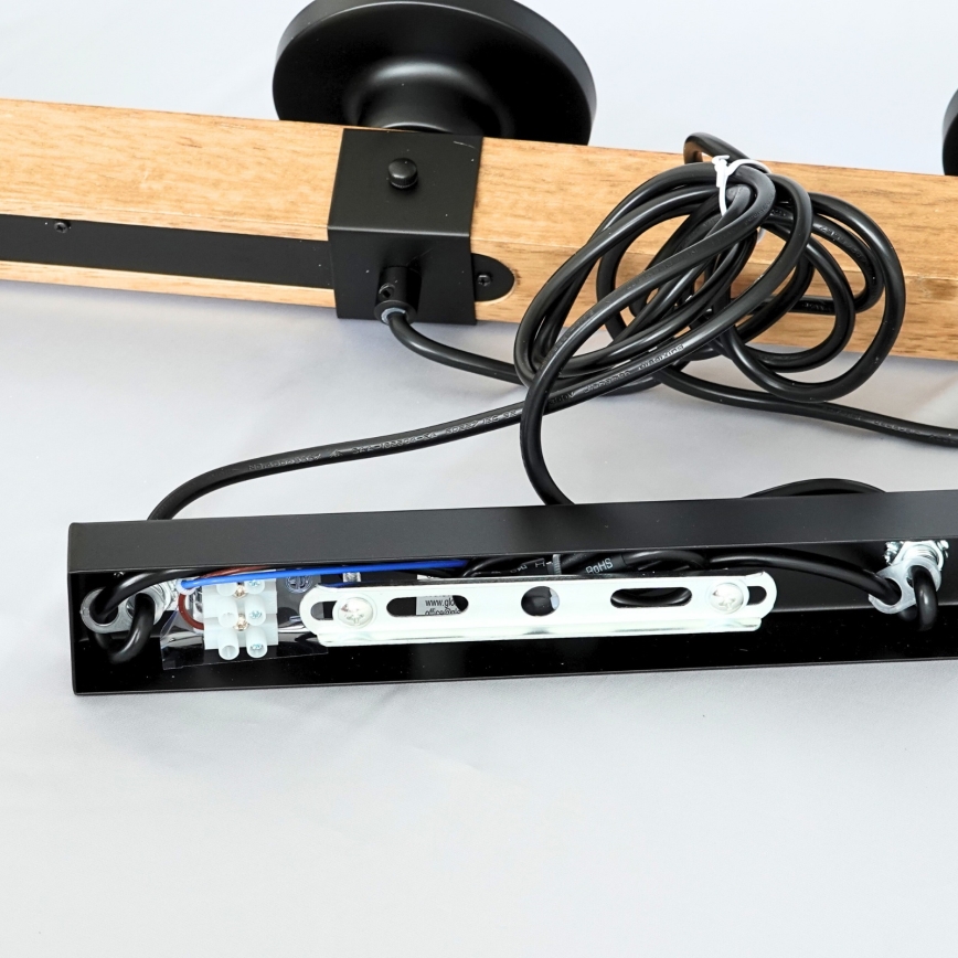 Brilagi - Κρεμαστό φωτιστικό με καλώδιο VISTA 4xE27/60W/230V σε απόχρωση δρυός