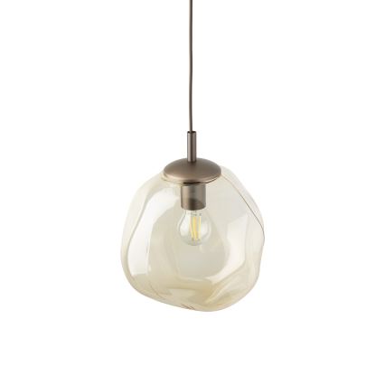 Brilagi - Κρεμαστό φωτιστικό με καλώδιο VULCANO 1xE27/15W/230V καφέ/καπνιστό μπεζ